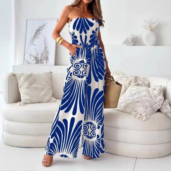 Combinaison sans bretelles pour femmes à jambes larges Chic und Stil