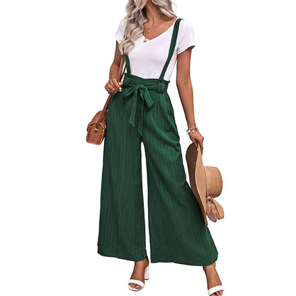 Wide leg pants for women with bow details Chic und Stil