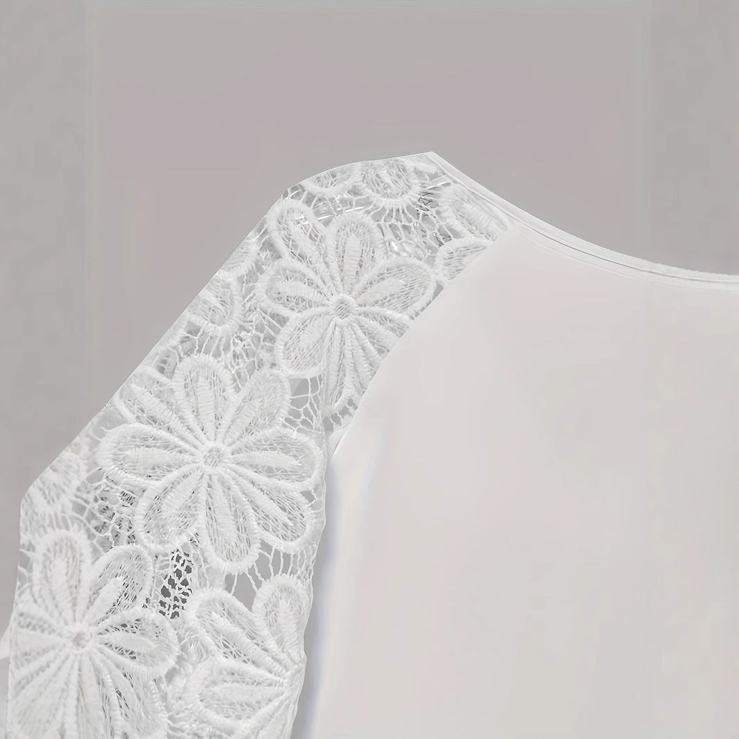 Blouse élégante pour femmes avec détail en dentelle Chic und Stil