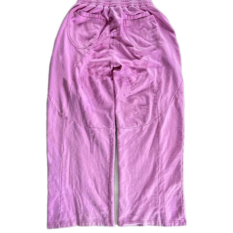 Pantalons en tissu décontractés pour femmes avec taille élastique et poches latérales volumineuses Chic & Stil