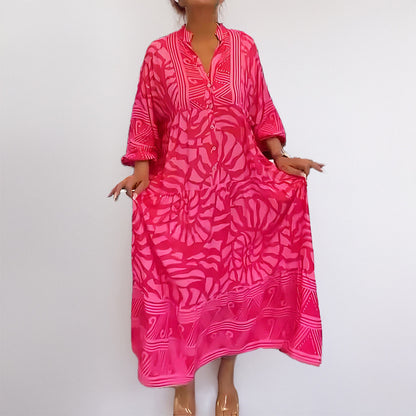 Robe tunique à manches longues pour femmes avec motif graphique moderne Chic und Stil