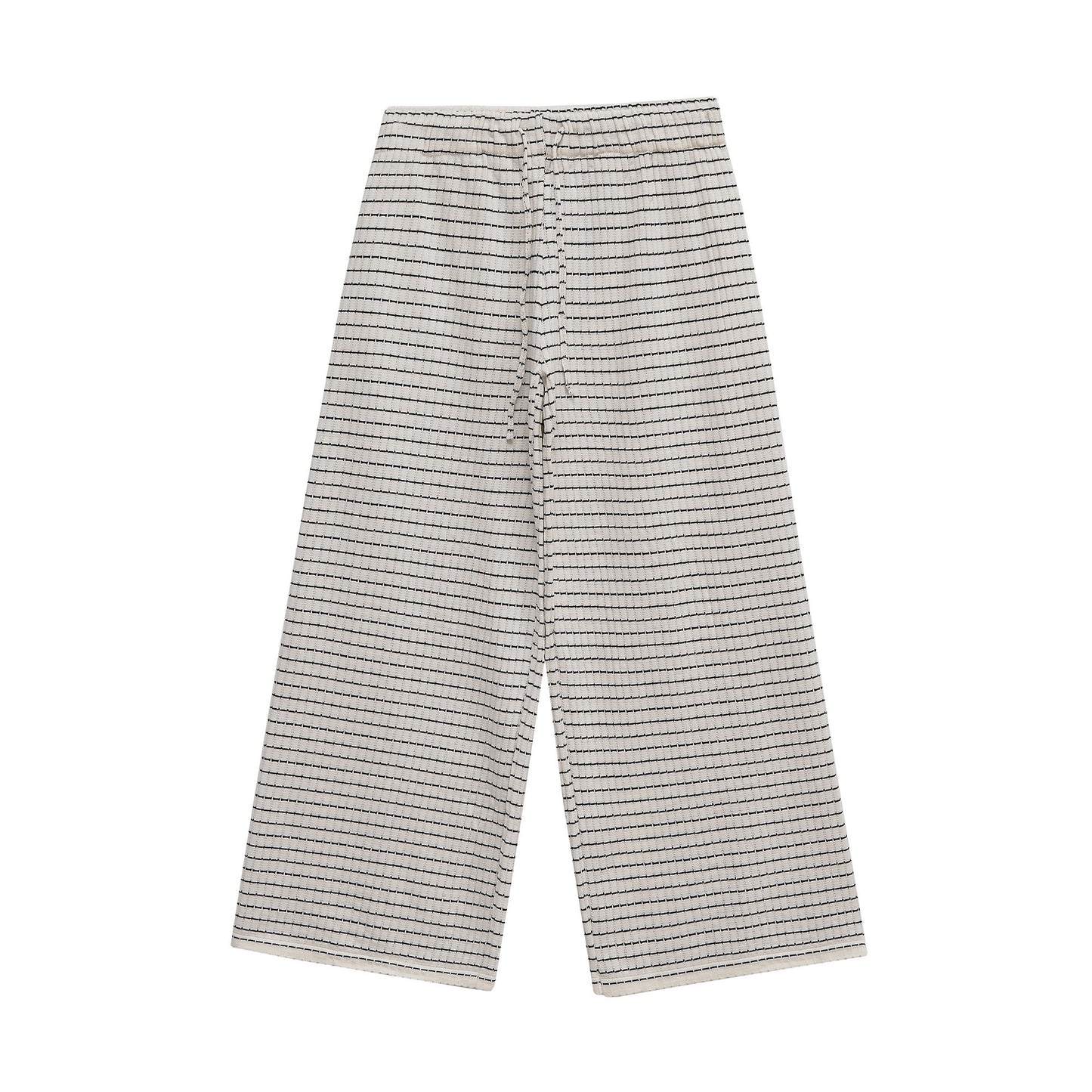 Plaid wide-leg pants for women with elastic waistband and side pockets Chic and Style