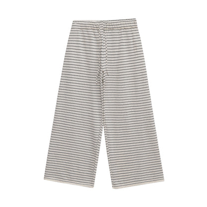 Plaid wide-leg pants for women with elastic waistband and side pockets Chic and Style