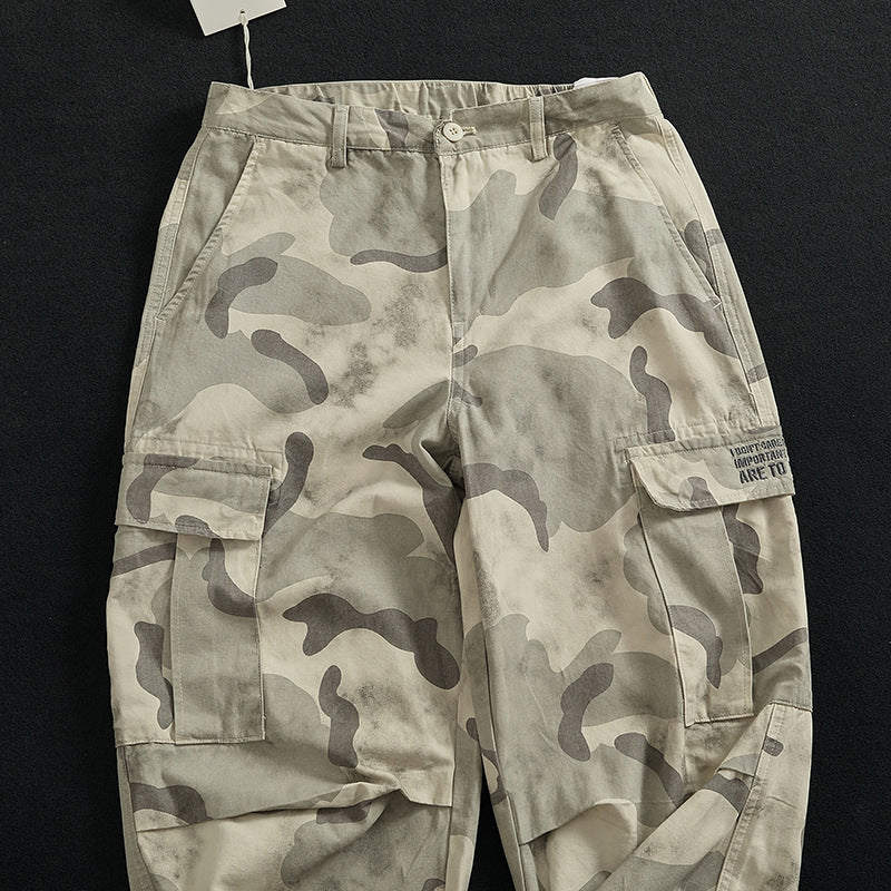 Cargo pants for women with versatile pockets and modern camouflage design Chic and Style