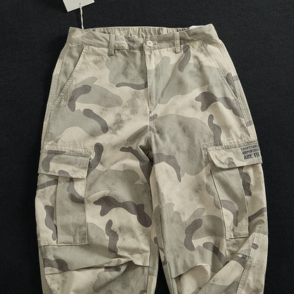 Cargo pants for women with versatile pockets and modern camouflage design Chic and Style