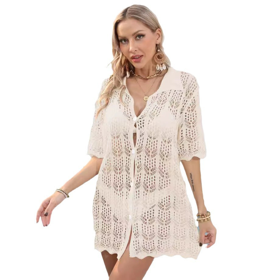 Ladies Sheer Lace Beach Kimono Chic and Style
