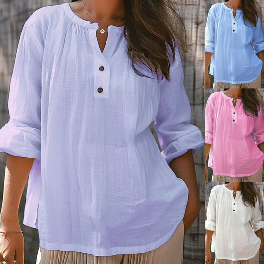Blouse décontractée pour femmes avec patte de boutonnage Chic und Stil