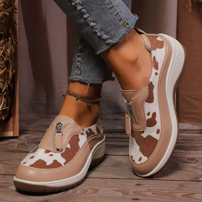 Baskets à enfiler pour femmes avec zip décoratif Chic und Stil