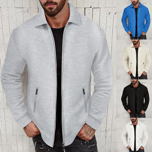 Veste matelassée tendance pour hommes avec col montant et poches zippées latérales Chic und Stil