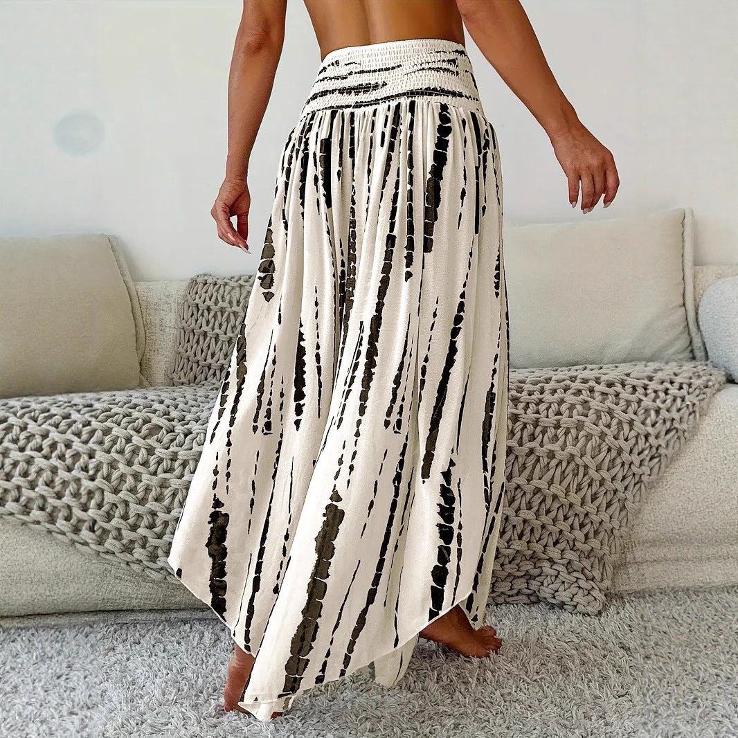 Dames Jupe longue et aérienne avec un motif rayé innovant Chic und Stil