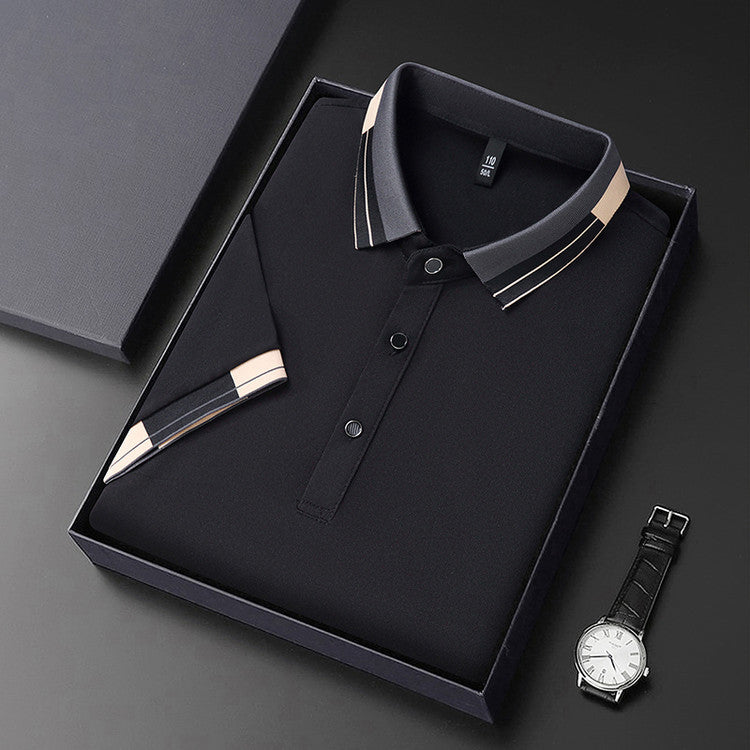 Chemise polo élégante pour homme avec col moderne et accents élégants Chic und Stil