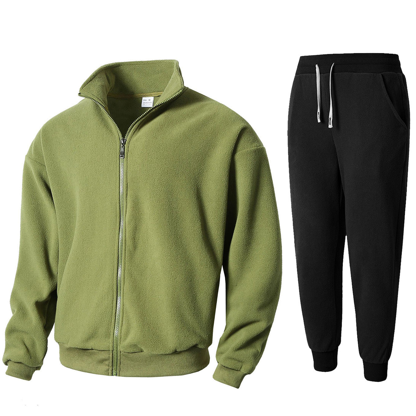 Costume de détente en polaire pour hommes avec col montant Chic und Stil