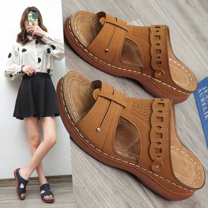 Sandales de confort élégantes pour femmes avec matériau supérieur respirant Chic und Stil