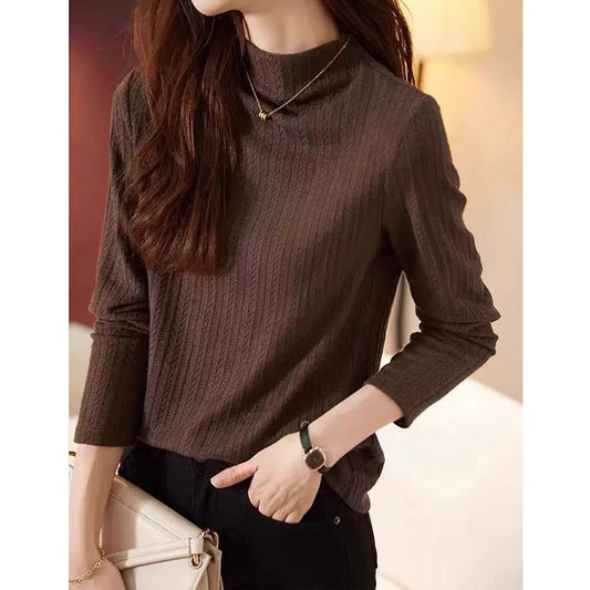 Pull torsadé à col roulé pour femmes Chic und Stil