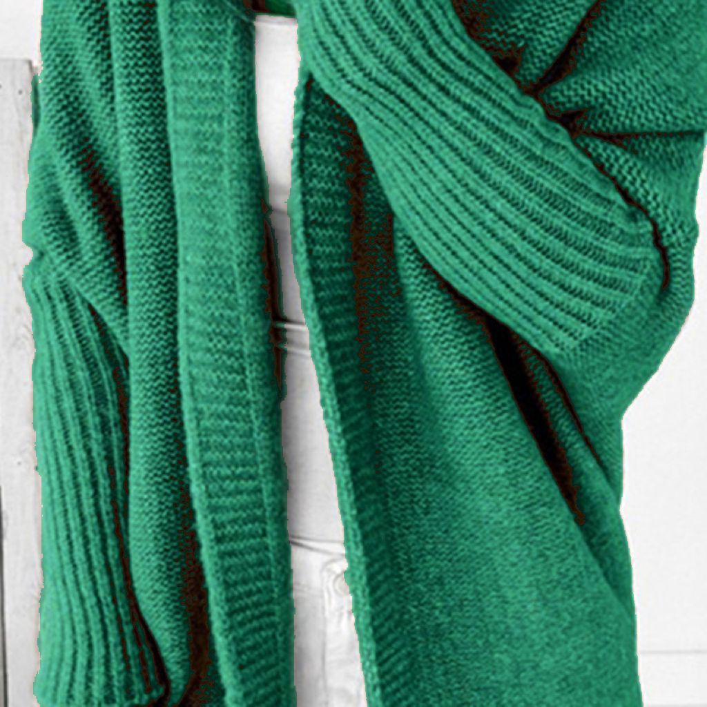 Dames Pull en tricot décontracté avec devant ouvert et fine texture Chic und Stil