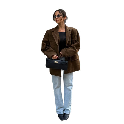 Blazer moderne pour dames en daim Chic und Stil