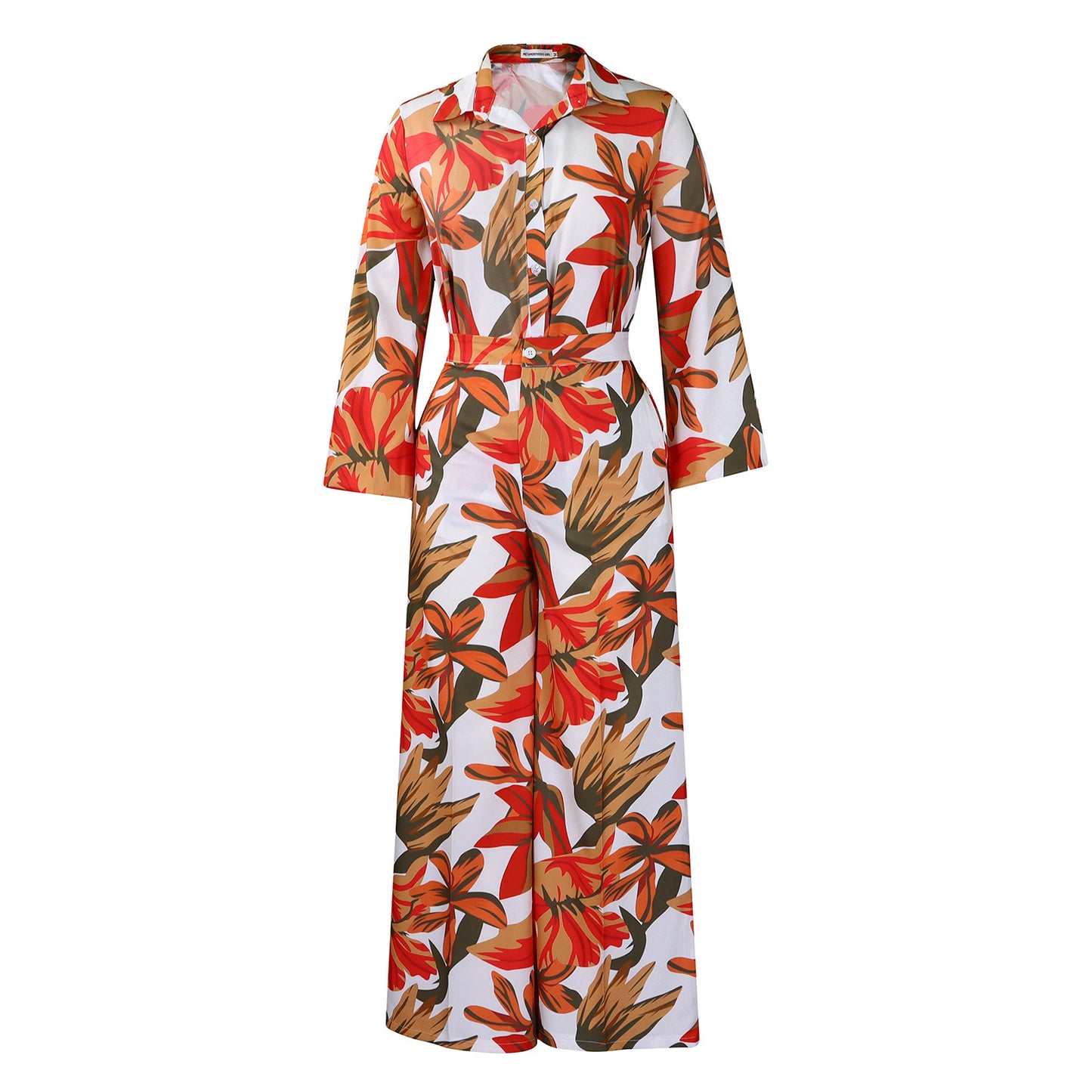 Dames combinaison à motifs floraux avec une coupe élégante et des manches longues Chic und Stil