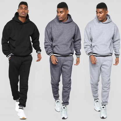 Sporty sweatshirt for men with comfortable jogger pants in chic urban style
