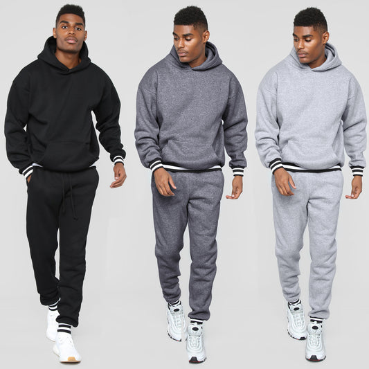 Sporty sweatshirt for men with comfortable jogger pants in chic urban style