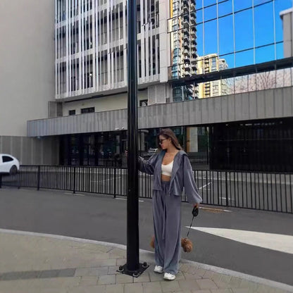 Dames Costume de détente décontracté et élégant avec coupe ample Chic und Stil