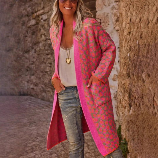 Cardigan tendance pour femmes avec motif accrocheur Chic und Stil