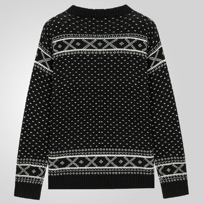 Homme Pull à motif avec motif norvégien classique Chic und Stil