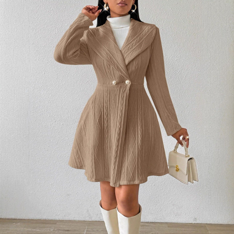 Dames Élégante et confortable cardigan taille haute Chic und Stil