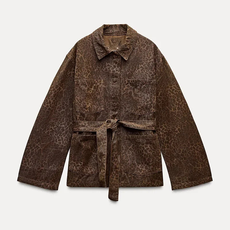 Animal print jacket for women Chic and Style