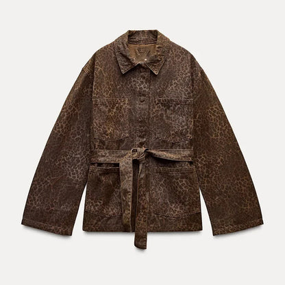 Animal print jacket for women Chic and Style