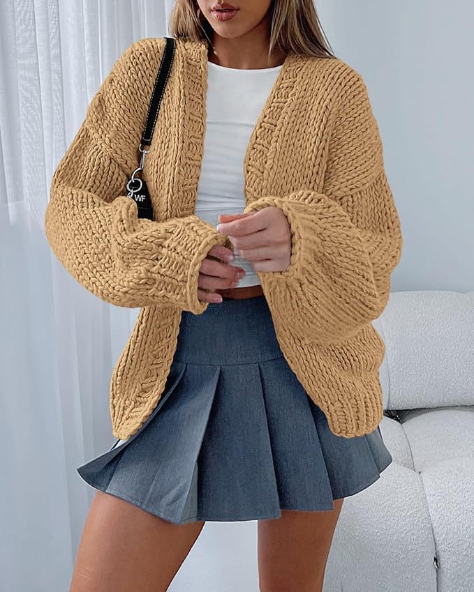 Ladies Oversized Knit Pullover Cozy Chic and Style