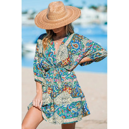 Robe de plage à lien Bohemian pour femmes Chic und Stil