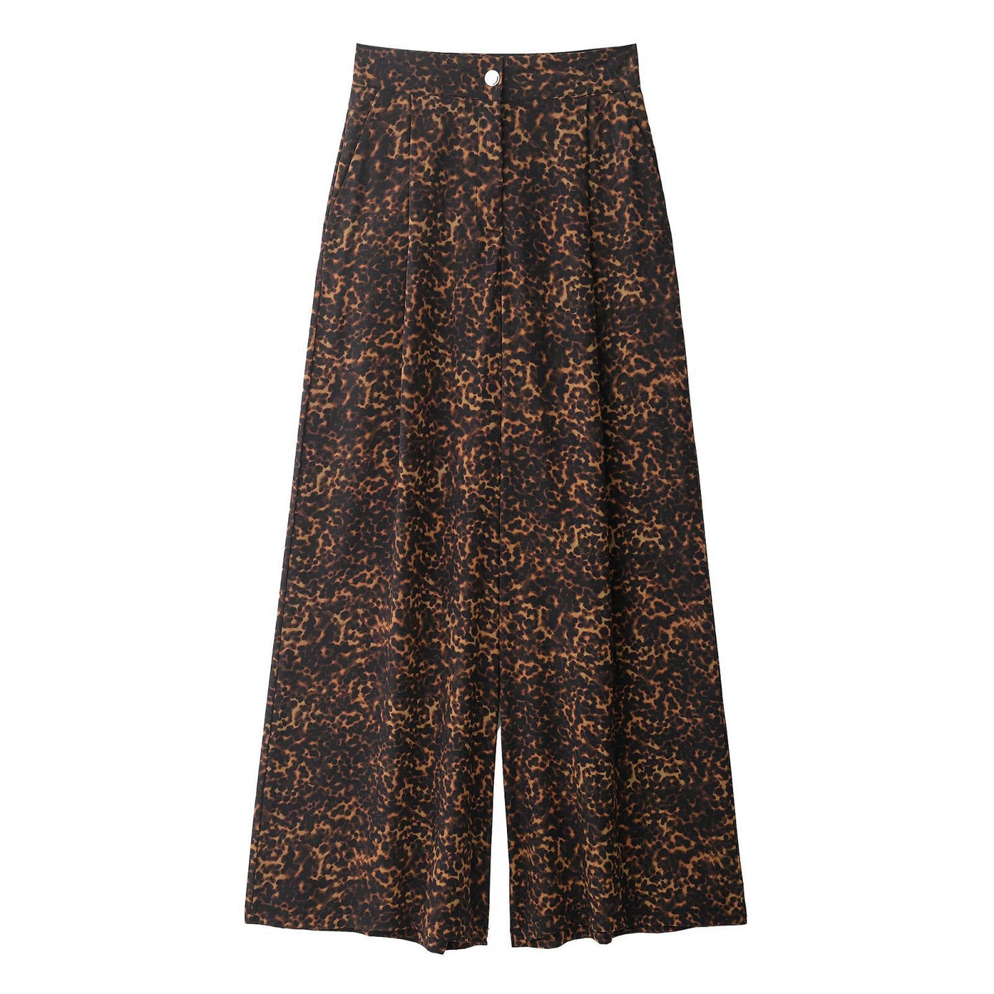 Women Loose Leopard Print Pants with Elastic Waist and High Pockets Chic and Style