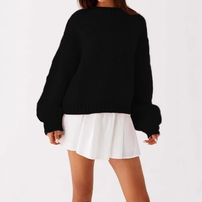 Dames Pull oversized confortable et stylé avec tricot structuré Chic und Stil