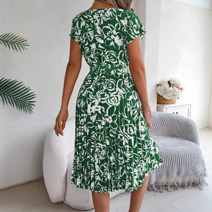 Robe A-ligne pour femmes avec détail en noeud Chic und Stil