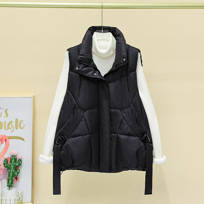 Dames gilet matelassé avec poches spacieuses et coupe moderne Chic und Stil