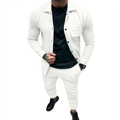 Costume de loisirs pour hommes avec haut structuré et coupe confortable Chic und Stil