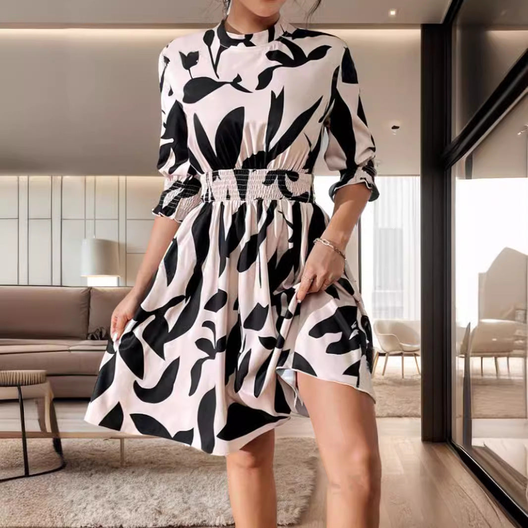 Robe A-ligne taille smock pour femmes Chic und Stil