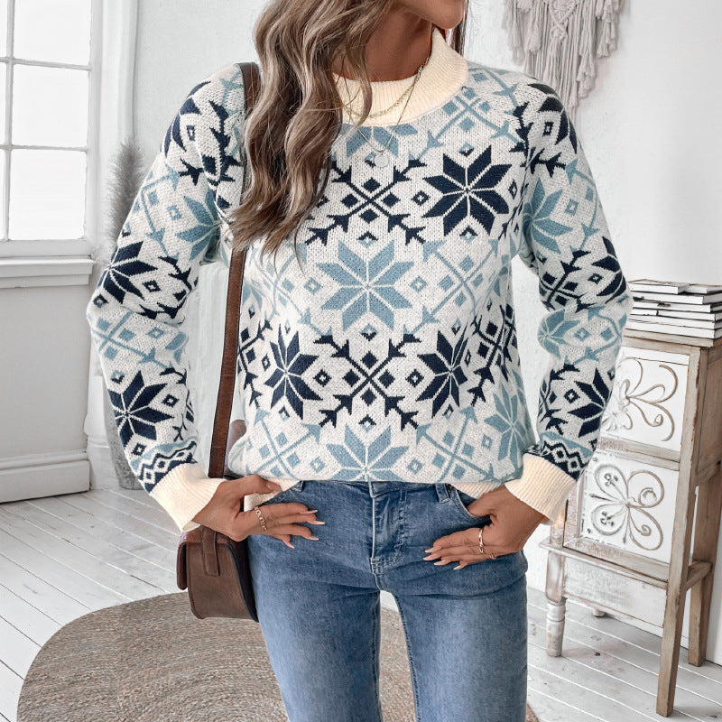 Dames pull en tricot style scandinave Chic und Stil