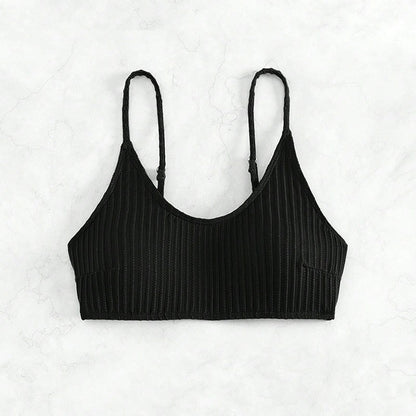 Dames Bralette Rib Sans Coutures Chic und Stil