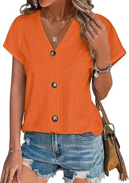 Blouse cousue pour femmes avec patte de boutonnage Chic und Stil