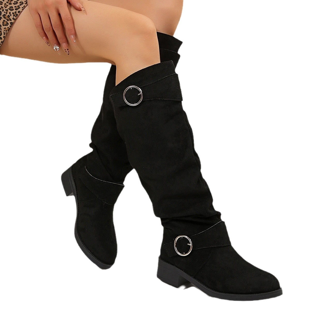 Bottes overknee en daim pour femmes Chic und Stil