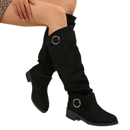 Bottes overknee en daim pour femmes Chic und Stil