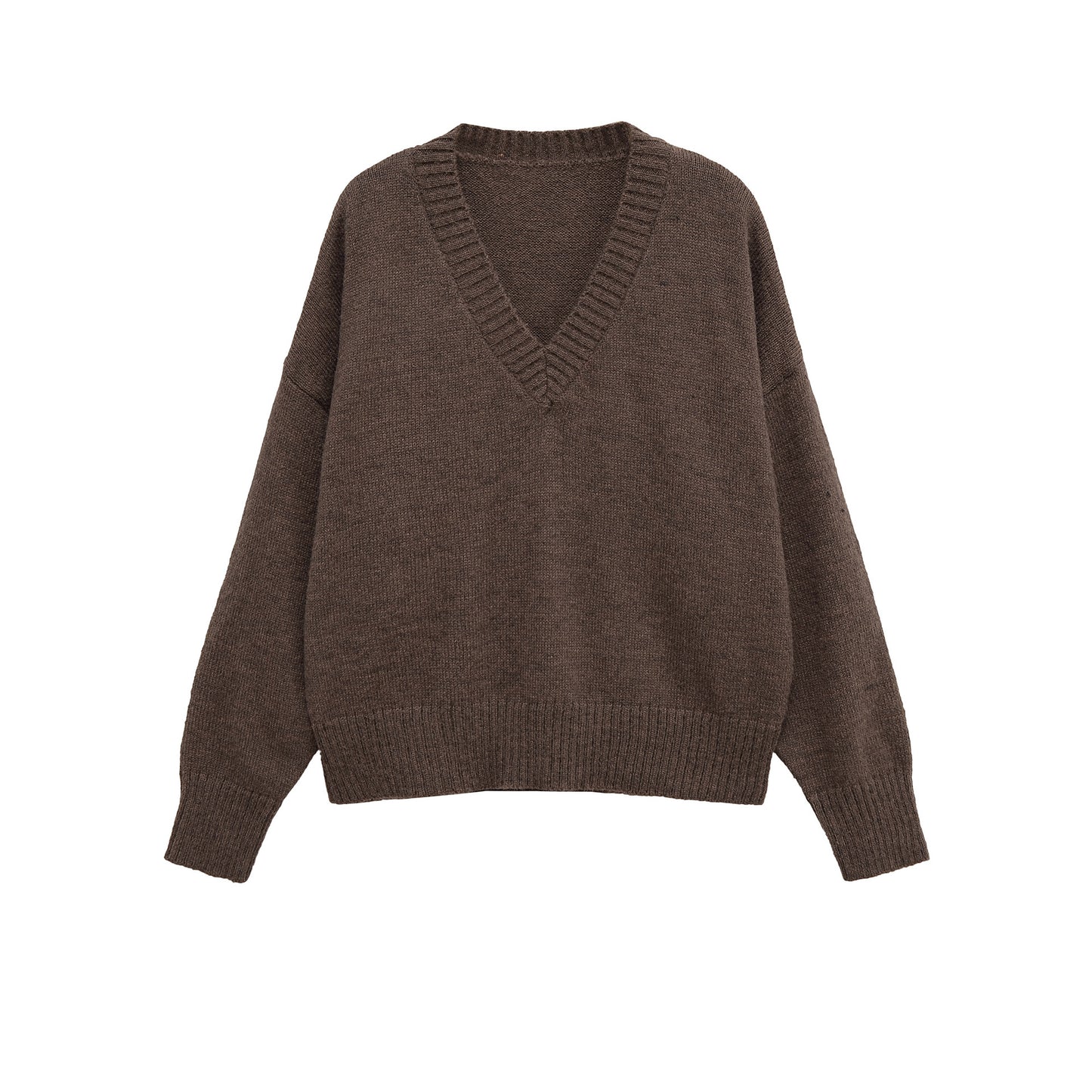 Pull à col en V décontracté pour femmes Chic und Stil
