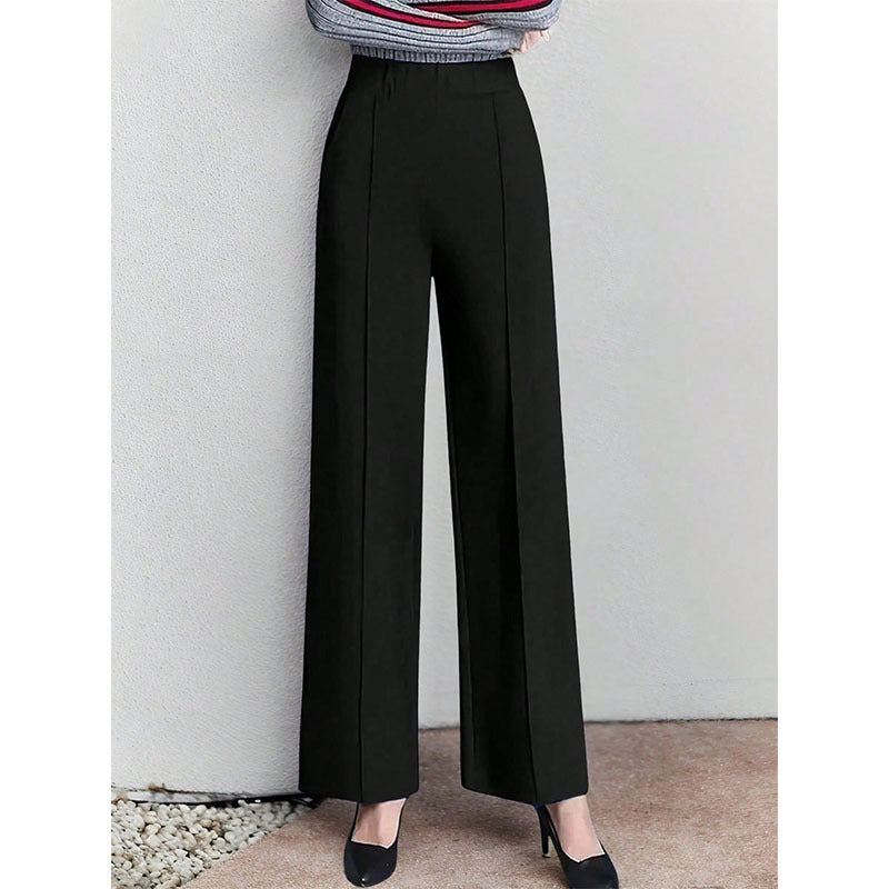 Dames élégante Culotte avec taille haute et poches latérales Chic und Stil