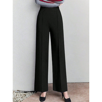 Dames élégante Culotte avec taille haute et poches latérales Chic und Stil