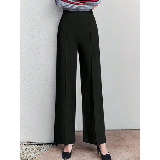 Dames élégante Culotte avec taille haute et poches latérales Chic und Stil