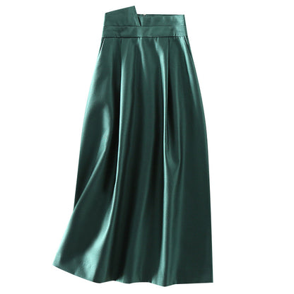 Jupe maxi plissée pour femmes avec taille haute Chic und Stil