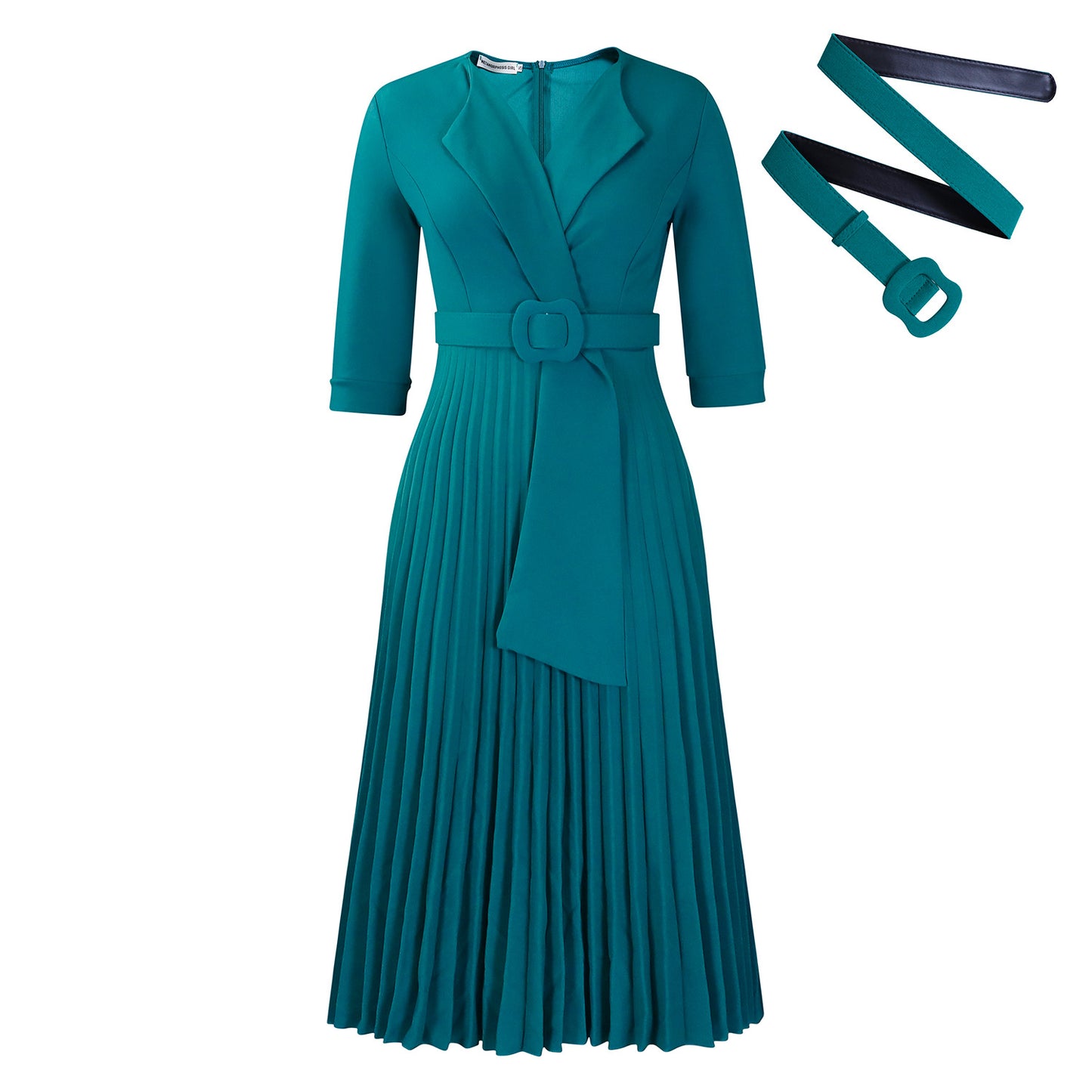 Robe de soirée plissée pour femmes avec design cintré Chic und Stil
