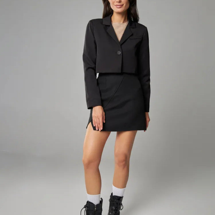 Dames Blazer élégant avec jupe assortie Chic und Stil