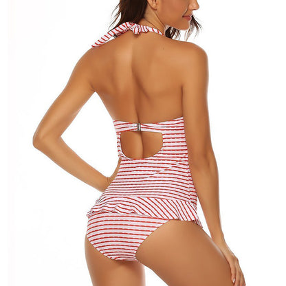 Dames Collier Écoulement Monopièce Maillot de Bain Chic und Stil
